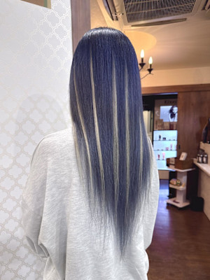 ブルーバイオレット×プルエクステ