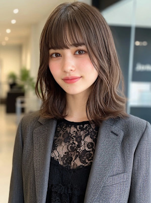 切りっぱなしボブ