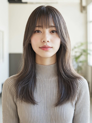艶感ストレートロング