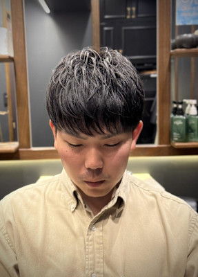 ショートマッシュ　メンズ　バーバー