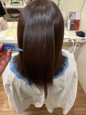 梅雨前の縮毛矯正♪