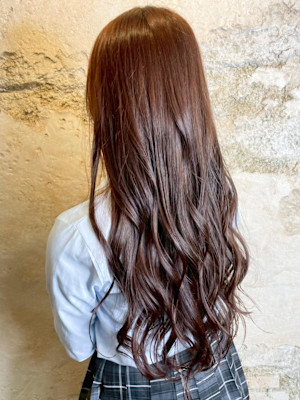 【Flor_上大岡】*ツヤ感ロング+シアーブラウン*
