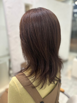 ナチュラルブラウン×レイヤーカット