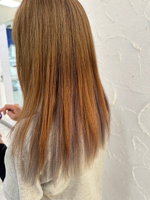 ハニーベージュ×ロング