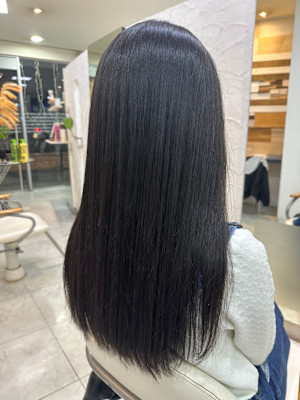 ツヤ感ストレートロング/METEOトリートメント