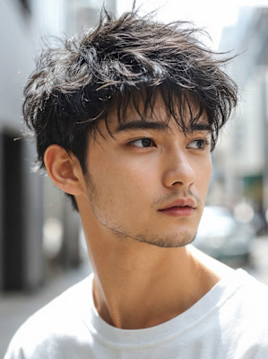 無造作ニュアンスパーマ