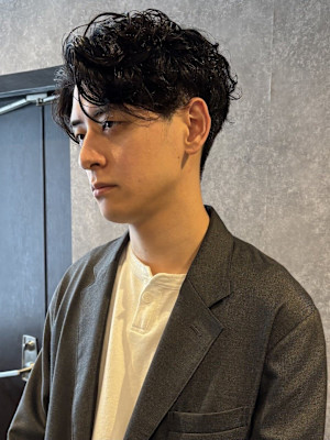 ハンサムショート×ニュアンスパーマ