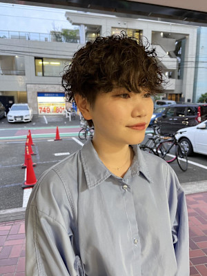 【ハクラ】マッシュパーマ ショートマッシュ