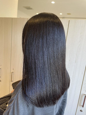 艶カラー/モテ髪/ストレート