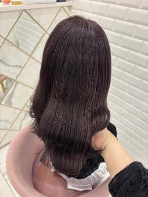 ブリーチなしラベンダーピンク＊まゆ