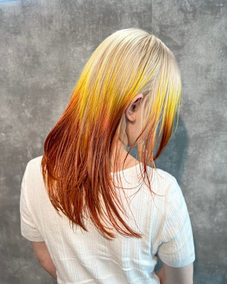 ルーツカラー　デザインカラー　ハイトーン　原宿/表参道