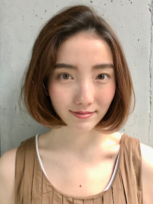 前下がりショート・ボブ/絶壁解消/前髪あり/40代/30代