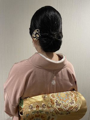 和装アップ／訪問着二重太鼓／お宮参り