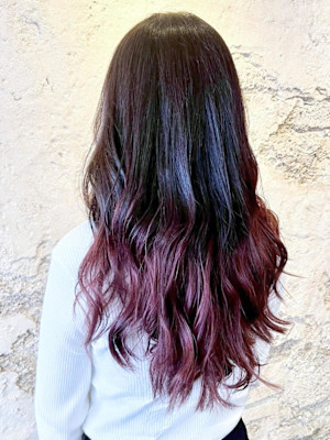 【Flor_上大岡】*グラデーションカラー+ピンクレッド*