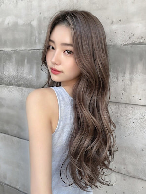 顔周りレイヤー/ブリーチ/ハイトーン/韓国/髪質改善パーマ