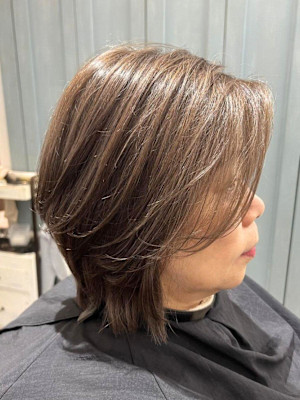 【ヘアジュレドゥ 松田】白髪ぼかしハイライト