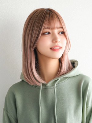 ミディアムストレート