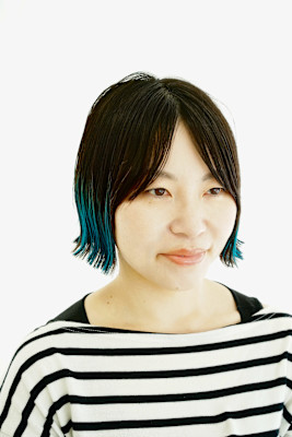 切りっぱなしボブ＆毛先カラー