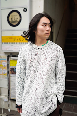 メンズストレートロング