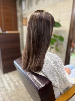 白髪ぼかしハイライト