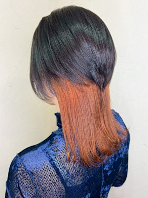 【Reir_下北沢】*ウルフ+ツートーンカラー×オレンジ*