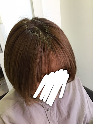 前髪クロスパーマ