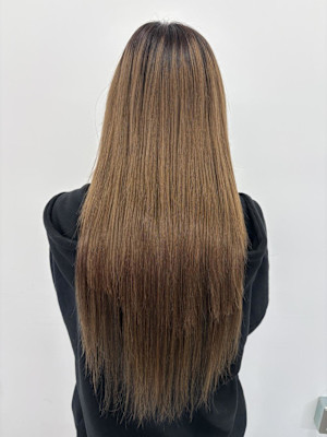 エクステで長さだし！！！