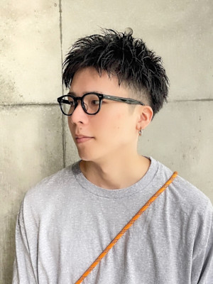 スパイキーショート/清潔感/ショート/ナチュラル/薬院