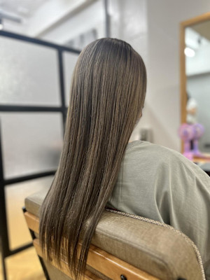 全頭ブリーチ1回ベージュ