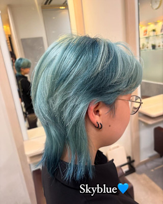 中性ウルフカット/イルミナカラー/髪質改善/川越/川越駅