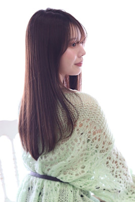 20代/30代/40代/髪質改善×縮毛矯正×チェリーブラウン