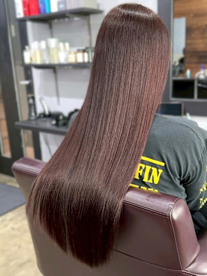 髪質改善トリートメント ストレート チョコレートブラウン