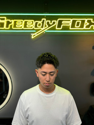 メンズショートヘア×スキンフェード