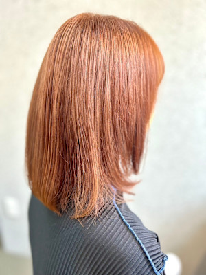 カッパーストレートボブ