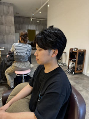 毛流れマッシュ