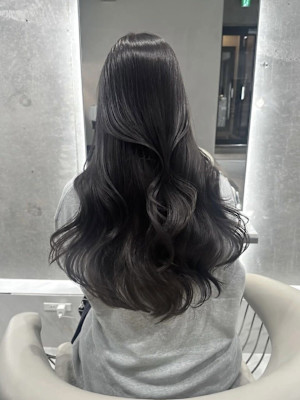 髪質改善＊グレージュロングデジタルパーマ＊【Zina神南】