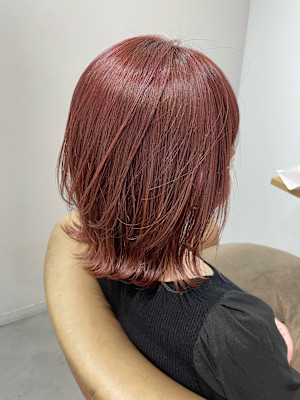 コーラルピンク×ハイライト