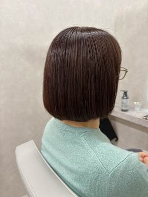 美髪あご下ボブ×髪質改善トリートメント/札幌大通駅個室美容室