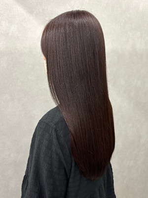 ダークグレージュカラー髪質改善縮毛矯正/札幌大通駅個室美容室