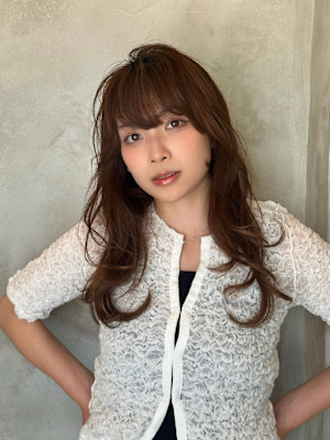 池袋 髪質改善 レイヤー フェミニン ゆる巻き♪