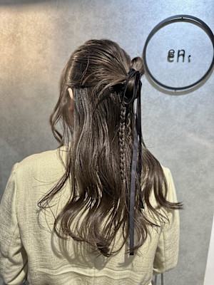 ★カチモリハーフアップ