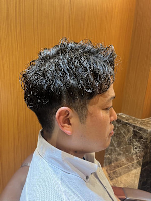 銀座　個室　理容室　ビジネスヘア　ナチュラルパーマ