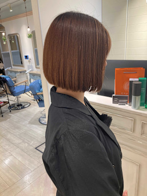 髪質改善×コスメストレートで叶う憧れのアゴ下ボブ