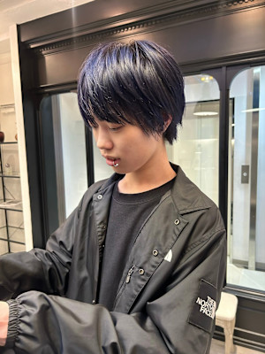 【表参道sheta小林】韓国マッシュウルフブルーブラック