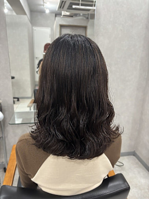 ぷるんとパーマ◎ミディアムヘア