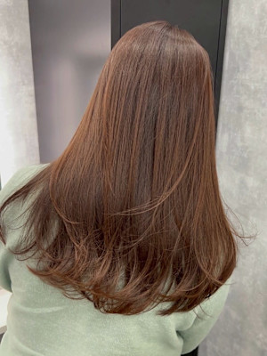 髪質改善トリートメント×ハニーブラウンカラー大通駅個室サロン