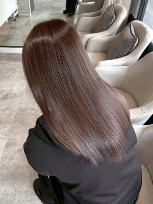 TOKIO縮毛矯正×艶ブラウンイルミナカラー/大通駅個室サロ