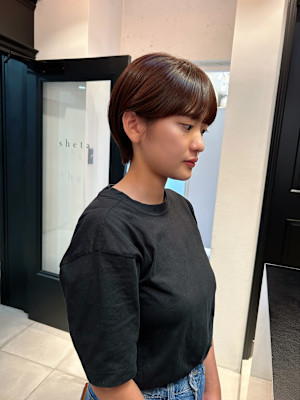 【表参道sheta】簡単ふんわり横顔美人ベリーショート