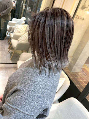 美髪バレイヤージュデザインカラー/札幌髪質改善トリートメント