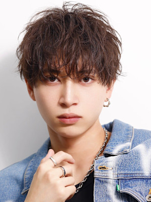 【MIXパーマ】ランダムカール ラウンドマッシュ